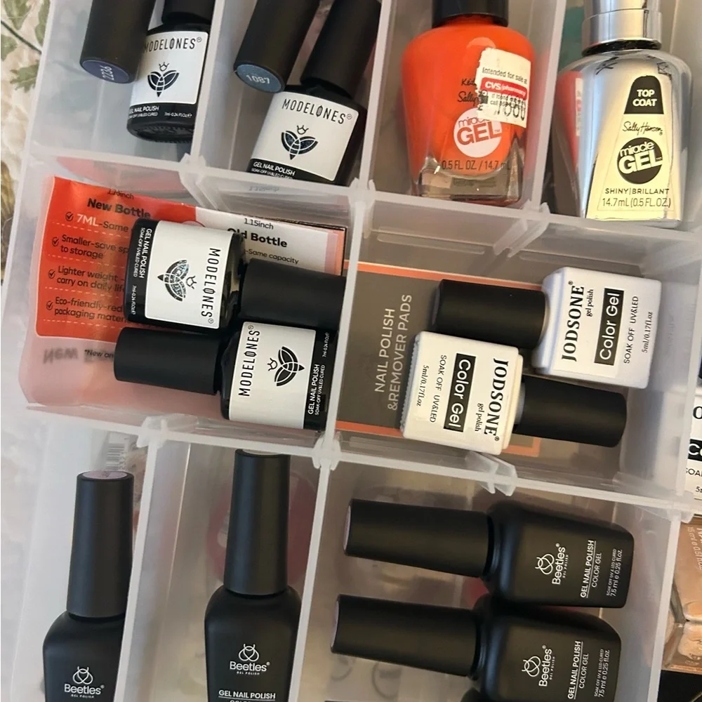 Nail Polish w/ Organizer 51 bottles, All New